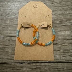 Beaded Hoops
